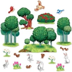 Animal & Nature Props 20 Per Pack Plastic 6″ to 49″ Wall Background Decoration