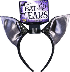 78929 Unisex-Adults Bat-Ears-Headband, Black Color, Standard, Multicolor, Pack o