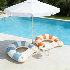 2 Pack Pool Chairs with Cup Holders-Inflatable Pool Floats for Adult,Blow up …