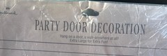 Vtg Hallmark Snoopy Red Party Party Party Door Decoration Banner