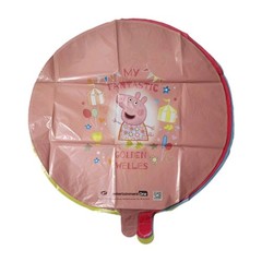 Peppa Pig Birthday Decoration Pack Foil Latex Ballons Banner Cupcake Toppers