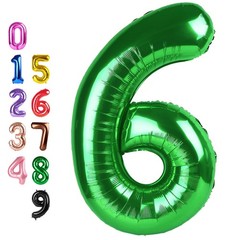 6 Balloon Numbers, 6 7 Decorations, Happy Six Seven Decoration for 6th, 40 In…