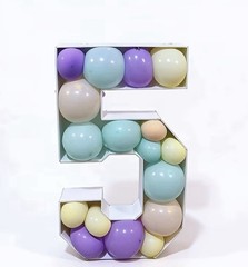 4 FT Marquee Mosaic Numbers for Balloons New Year Anniversary birthday Decor