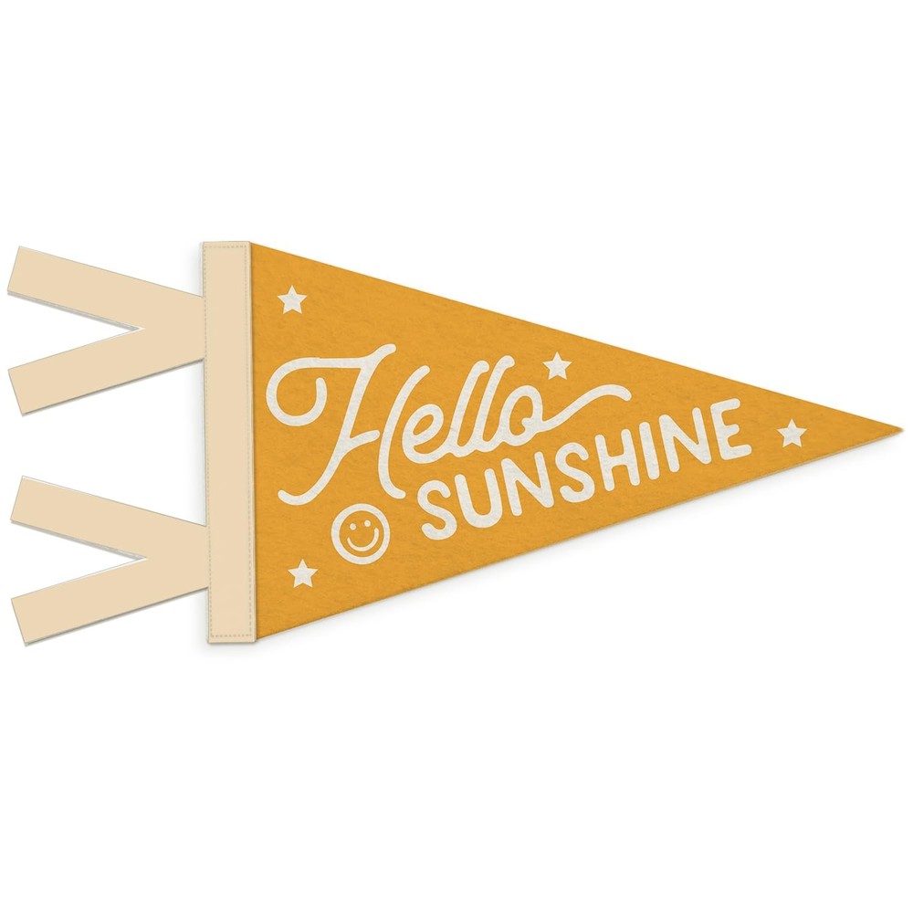 Kids Room Decor, Hello Sunshine Wall Hanging Pennant Flag Banner, Sunshine Nu…