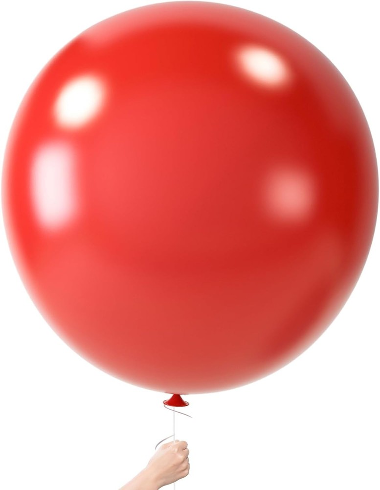 LovesTown 4PCS Large 36inch Red Giant Balloons for Wedding Engagement Graduation