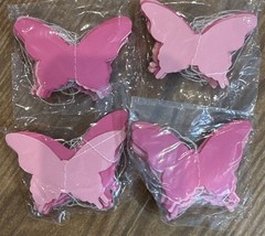 Butterfly Hanging Garland Party Decoration 4 Pack, 3D Paper Pink A0171