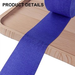 4 Crepe Paper Streamers Rolls, 328ft Pack of Red, White, Blue and Silver Crep…