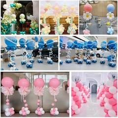 Balloon Column Stand Kit, 7 Ft Adjustable Tower, Set of 2, Party Decoration f…