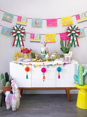 Hying Cinco de Mayo Bows for Wreath – Mexican Fiesta – 2 Pieces Bandera