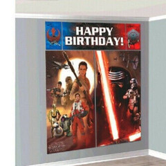 Disney Star Wars Scene Setters Wall Decorating Kit Birthday New