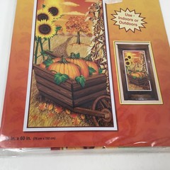 Beistle 1-Pack Decorative Fall Door 30” X 60” Rectangular Multi Color