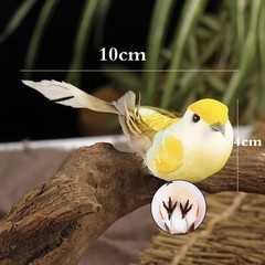 Artificial Peacock Bird Feathered Fake Realistic Garden Home Decor Hand Craft 6x