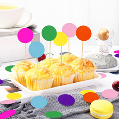 300Pcs Rainbow Paper Dots Birthday Party Decorations Table Confetti Baby Shower