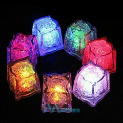 Light Up Ice Cubes, 4~96Pcs Multi Color LED Ice Cubes for Party Drinks Reusable