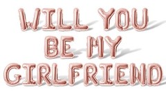 Letter Balloons – WILL YOU BE MY GIRLFRIEND 16″ Inch Alphabet Letters Foil My…