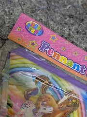 Lisa Frank *TWO PACK* Pennant Flag Banner Horse Fairy Seal Dolphin Purpl Top NEW