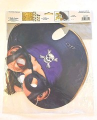 Beistle Diecut Cardboard Pirate Masks 4 pc Set 12″ Masks 2007