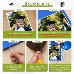13 Pcs Graduation Photo Yard Signs with Stakes, Class of 2026 Outdoor Decor, Sup