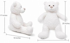 Large 20” Quinceañera Teddy Bear Centerpiece – Elegant Dress, Oversized Keeps…