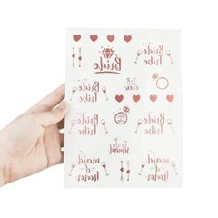 Bachelorette Party Decorations Bride To Be Sash Veil Tiara Temporary Tattoo Set