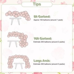 Sage Green Pink Gold Balloon Arch Kit 132Pcs Sage Green Pink Peach Ivory Whit…