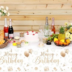3 Pcs Happy Birthday Tablecloths Happy Birthday Party Decorations Plastic Table