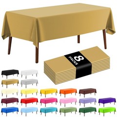 CXPSINC Plastic Tablecloth 54″ x 108″Disposable Tablecloth Rectangle Plastic …
