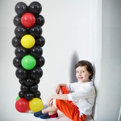 Traffic Light Balloon Column Stand Kit 2 Sets,Adjustable Metal Tubes with 148…