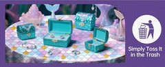 2 Pieces Mermaid Party Tablecloth Plastic Mermaid Party Supplies Disposable