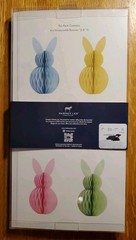 Dabney Lee 4pk Spring Easter Paper Honeycomb Bunny Rabbit Ears 12.8″ Table Decor