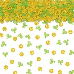 100 PCS Tennis Ball Confetti Gold Table Scatters Sport Birthday Decor