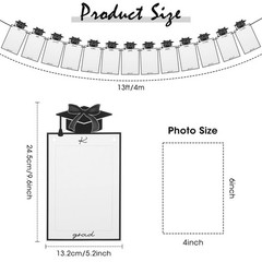 Black Bow Graduation Decorations 2026 Kindergarten to 12th Grade Graduation Phot