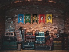 Conquest Journals Harry Potter Wizarding House Banner Flag Set, Multi-colored