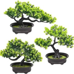 Artificial Bonsai Tree for Farmhouse Decor Realistic Green Faux Plant 1 Unit