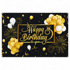MODAIO Birthday Party Backdrop Banner – 72.8 x 43.3 Inches