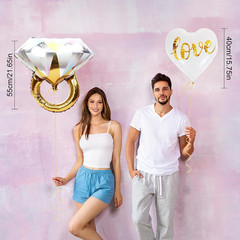 Engagement Party Decorations Gold – 29 Pc Engagement Decor Kit, Happy Engagement