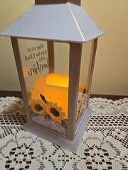 Sunflower LED Lantern Candle Light May Your Days Be Filled With Sunshine Gift