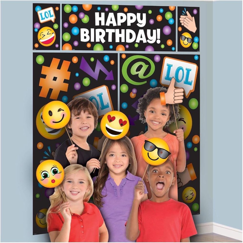 LOL Emoji Scene Setters with Photo Props Birthday Party Supplies & Decor New