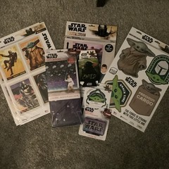 Star Wars Mandalorian Scene Wall Decorations Lot