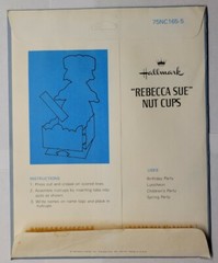 Vintage Hallmark Rebecca Sue Nutcups 75NC165-5