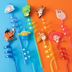 Toy Theme Reusable Drinking Straws Kids Party Supplies 24pcs Game Favors