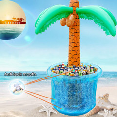 PARENTSWELL 63» Inflatable Palm Tree Cooler, Tropical Luau Party Decorations, I
