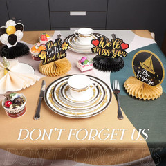 7 Pieces Farewell Party Decorations We Will Miss You Decorations Honeycomb Going