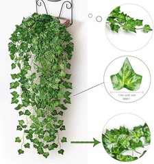 12 Pack Fake Vines for Room Decor Artificial Ivy Garland 84FT VINES, Green