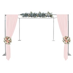 Adjustable 4 Post Hardware Kit, Outdoor Wedding Party Stand, Backdrop Stand