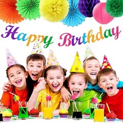 Rainbow Friends Colorful Party-decorations – 21pcs Girls Boys Happy Banner Ga…