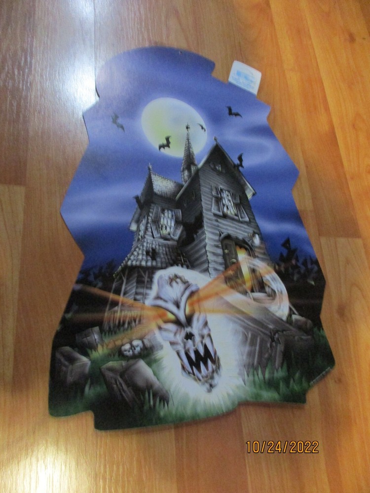 Vintage 1998 Paper Fantasies Haunted House Die cut Cutout Decoration 16″x 11″