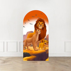 Lion King Simba Arch Backdrop Cover Birthday Photo Background Party Decoration