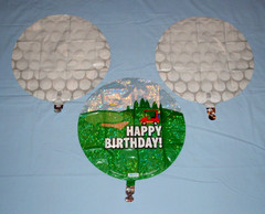 GOLF CART 24″ & Asst Foil Golf Balloons 18″ Reuse-Upcycle Crafts Signs Gift Wrap