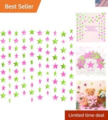 Reusable 130ft Star Garland Banner – Lightweight Decor for Parties & Graduations